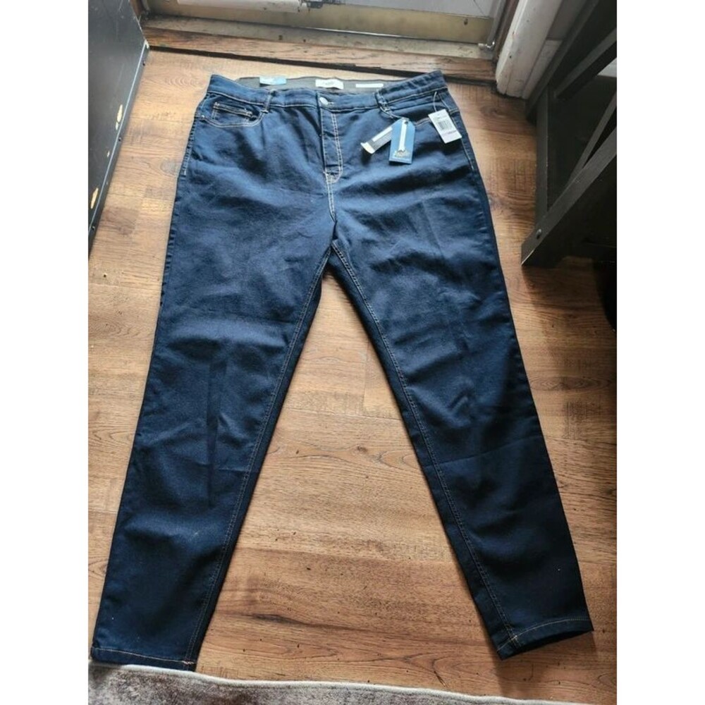 Angels Forever Young Women’s Jeans Size 22W Plus NWT Dark Wash Straight